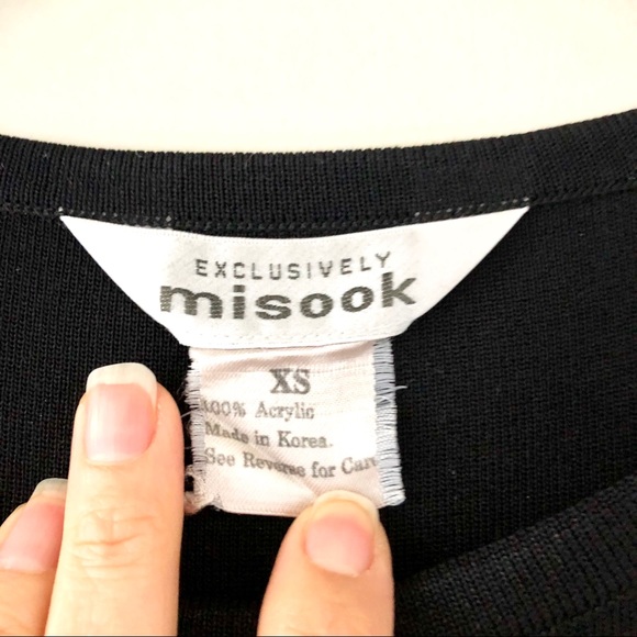 Misook Black Sleeveless Dress w/ Pleated Hem XS - Picture 5 of 8